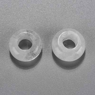Natural Quartz Crystal European Beads X-G-G740-12x6mm-30-1