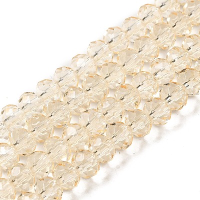 Transparent Baking Paint Glass Beads Strands DGLA-A034-T6mm-D02-1