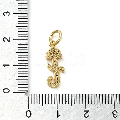 Brass Micro Pave Cubic Zirconia Pendants KK-M273-01G-T-1