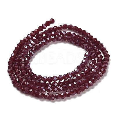 Electroplate Opaque Glass Beads Strands LS-EGLA-A035-P3mm-A02-1