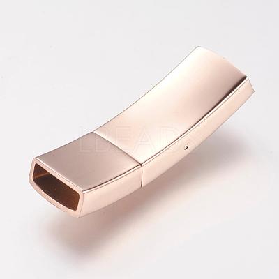 304 Stainless Steel Bayonet Clasps STAS-P158-01C-RG-1