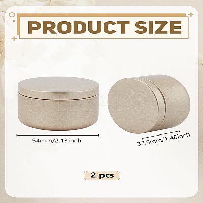 2Pcs Aluminum Candle Bottle CON-LP0001-60-1