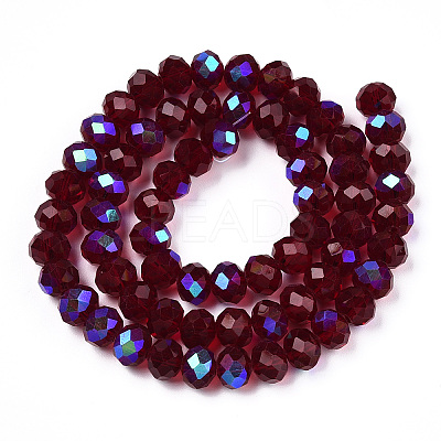 Electroplate Glass Beads Strands EGLA-A034-T2mm-L21-1