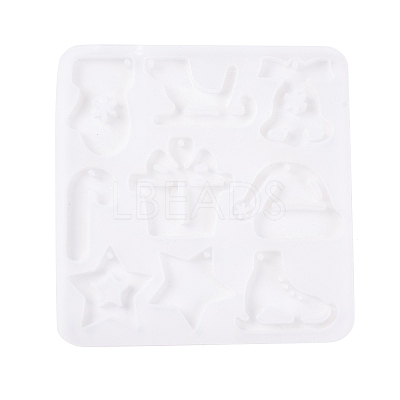 Christmas Pendants DIY Silicone Mold DIY-K073-19E-1