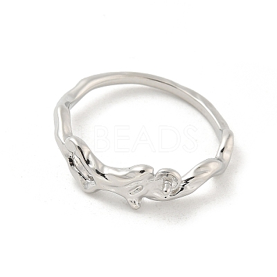 Brass Finger Ring Settings LS-KK-G518-05P-1