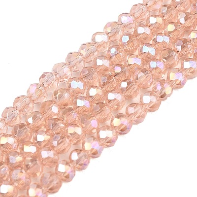 Electroplate Glass Beads Strands EGLA-D020-3x2mm-69-1