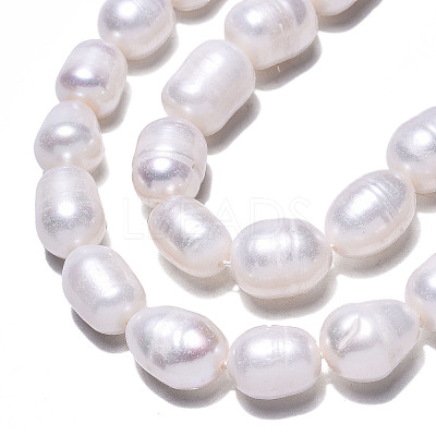 Natural Cultured Freshwater Pearl Beads Strands PEAR-N012-08C-1