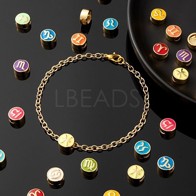 24Pcs 12 Style Brass Enamel Beads KK-LS0001-44-1
