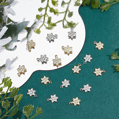 48Pcs 2 Colors Rack Plating Brass Charms KK-BC0011-97-1