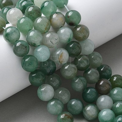 Natural Green Aventurine Beads Strands G-Q462-10mm-20-1