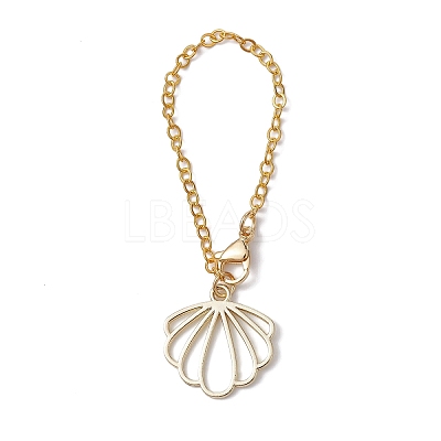 Flower Alloy Cup Pendant Decorations HJEW-JM01343-1