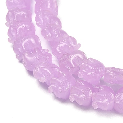 Synthetic Coral Dyed Carved Bead BSHE-H114-04C-1