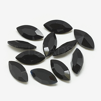 Pointed Back Glass Rhinestone Cabochons RGLA-T083-5x10mm-02-1