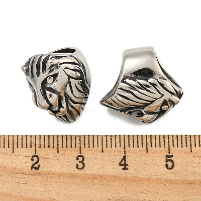 316 Surgical Stainless Steel Large Hole Beads Hand Polished STAS-Q326-05AS-01-1