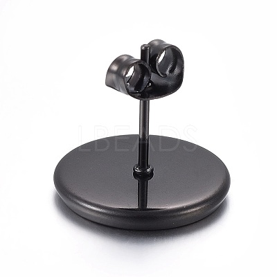 Stainless Steel Stud Earring Settings X-STAS-L211-07D-B-1