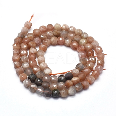 Natural Sunstone Beads Strands G-D0013-30-1