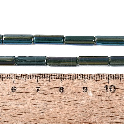 Electroplate Opaque Glass Beads Strands X-EGLA-Q132-02A-B01-1