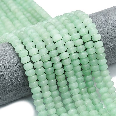 Natural Green Aventurine Beads Strands G-P575-A02-8x5mm-04-1