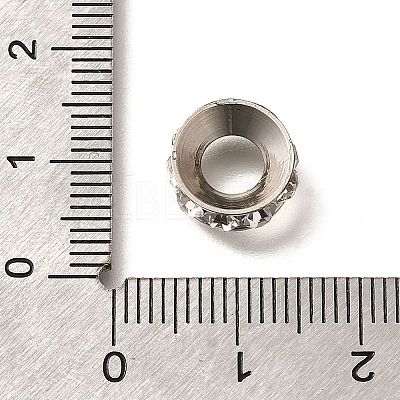 Brass Rhinestone Spacer Beads KK-M313-44B-11-1