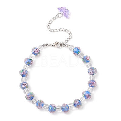 Lampwork Beaded Bracelets for Women BJEW-JB12135-01-1