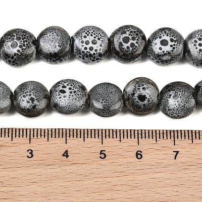 Vintage Style Glazed Porcelain Beads PORC-B002-12-05-1