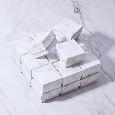 Paper Cardboard Jewelry Ring Boxes CBOX-E012-05A-1