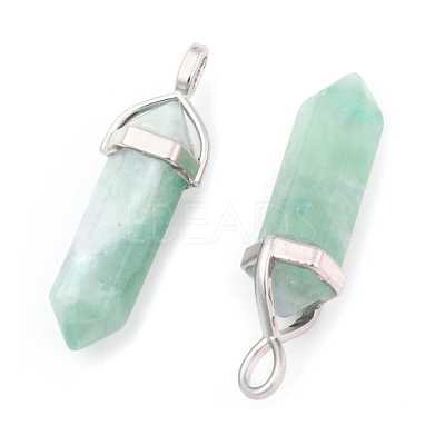 Natural Fluorite Double Terminated Pointed Pendants G-F295-05O-1