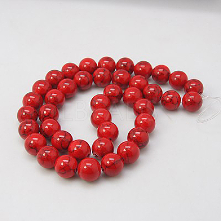 Synthetic Turquoise Beads Strands X-TURQ-H038-20mm-XXS17-1