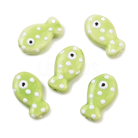 Handmade Porcelain Beads PORC-B009-03K-1
