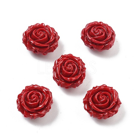 Synthetic Coral Carved Beads CORA-U003-01B-05-1