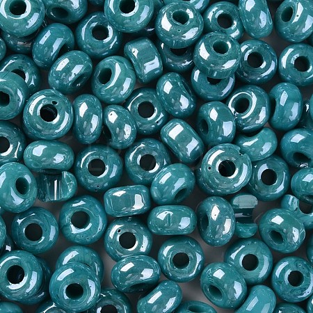 Opaque Colours Luster Glass Round Beads SEED-S045-002A-B02-1