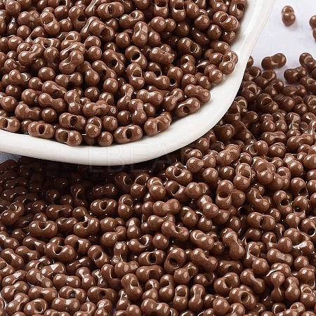 Baking Paint Glass Seed Beads SEED-A033-04C-1