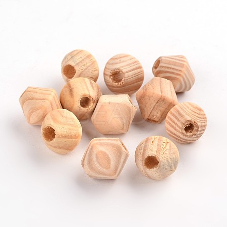 Unfinished Wood Beads WOOD-Q012-03B-LF-1