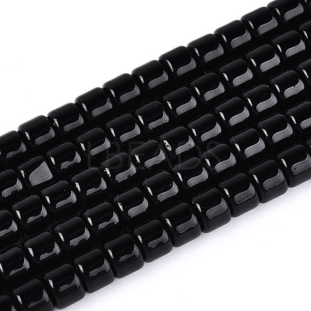 Opaque Solid Color Glass Beads Strands LS-GLAA-N065-4x4mm-C10-1