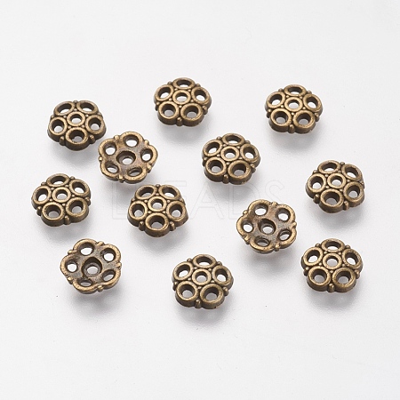Tibetan Style Alloy Bead Caps MLF9832Y-NF-1