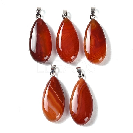 Natural Red Agate Pendants GG-CBACB71-02P-03-1