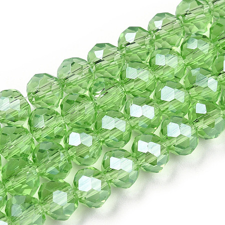 Electroplate Glass Beads Strands EGLA-A034-T1mm-A15-1
