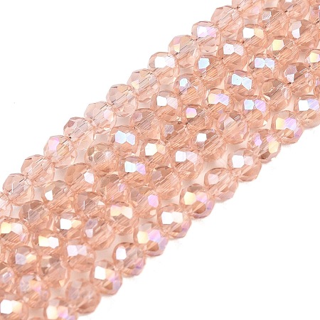 Electroplate Glass Beads Strands EGLA-D020-3x2mm-69-1
