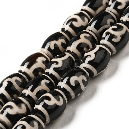 Tibetan Style dZi Beads Strands G-F726-A05-1