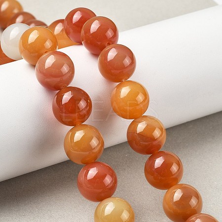 Natural Multi-Color Agate Beads Strands G-A261-B08-14mm-1