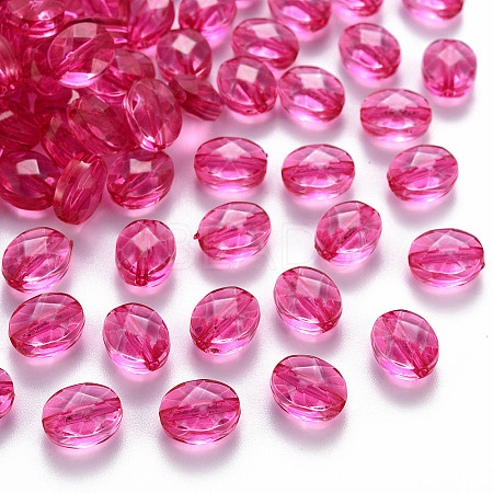 Transparent Acrylic Beads TACR-S154-18A-82-1