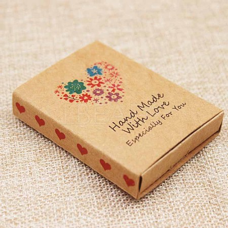 Kraft Paper Boxes and Earring Jewelry Display Cards X-CON-L015-B08-1