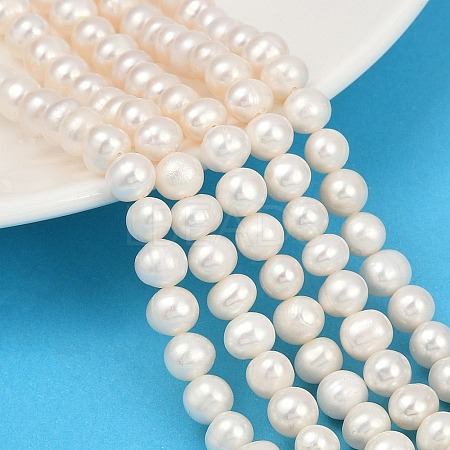 Natural Cultured Freshwater Pearl Beads Strands PEAR-I007-07Y-04A-1
