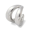 304 Stainless Steel Two-layer C-Shaped Cuff Earrings EJEW-M073-10PG-02-2