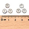 Brass Rhinestone Spacer Beads RB-A014-L7mm-S-2