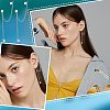 36Pcs 6 Colors Acrylic Pearl Beaded Cuff Earrings EJEW-UN0002-15-6