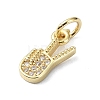 Brass Micro Pave Cubic Zirconia Pendants KK-H475-20G-02-2