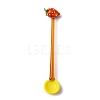 Handmade Glass Fruits Spoons AJEW-A067-01B-1
