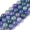Dyed Natural White Jade Beads Strands G-T138-8mm-210-11-4