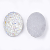 Electroplate Druzy Resin Cabochons CRES-T012-08G-2